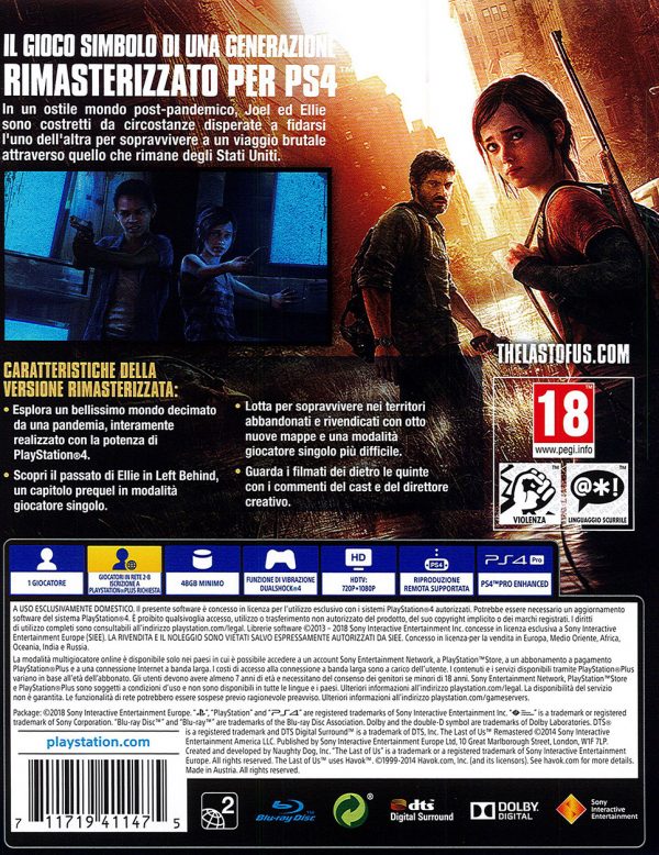 The Last of Us PS Hits PS4