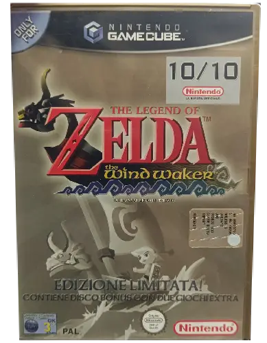 Nintendo GameCube The Legend Of Zelda "The Wind Waker" + Disco Bonus "Ocarina Of Time" PAL ITA