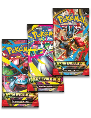Pokémon Megaevoluzione Collezione Da 3 Booster Pack + Promo Golduck