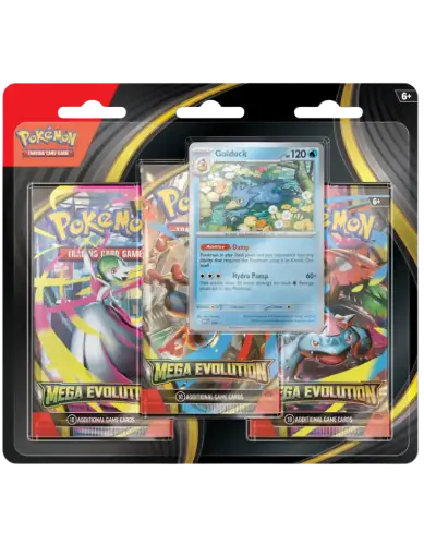 Pokémon Megaevoluzione Collezione Da 3 Booster Pack + Promo Golduck
