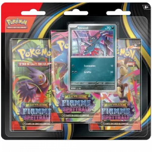 Pokemon SNeasel POKÈMON MEGAEVOLUZIONE FIAMME SPETTRALI 3 PACK (PROMO SNEASEL)