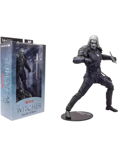 Action Figure The Witcher Netflix Geralt Di Rivia 18cm