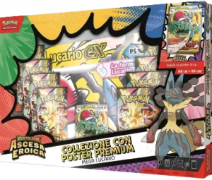 Collezione Ascesa Eroica con Poster Premium Mega Lucario (IT) Collezione Ascesa Eroica con Poster Premium Mega Lucario (IT)