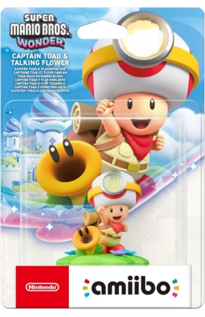 Amiibo di Capitan Toad e fiore parlante - Super Mario Bros. Wonder